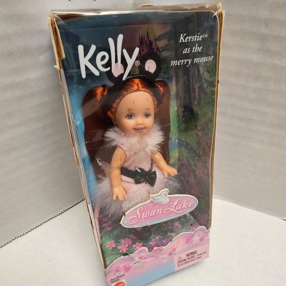New Swan Lake Kerstie as the Merry Mouse Mini Doll Barbie Kelly Red B2839 Mattel - Picture 3 of 11